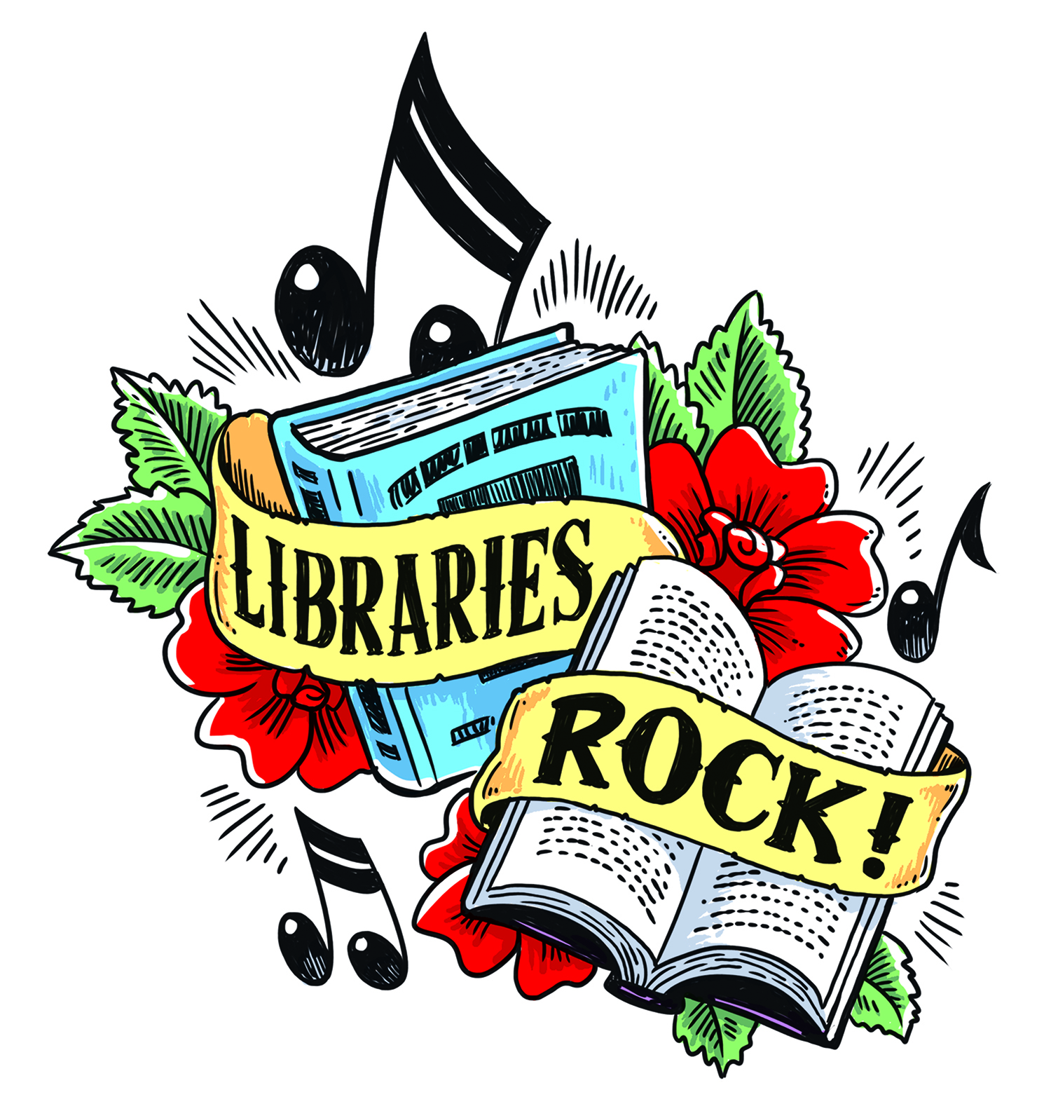 Libraries rock logo image
