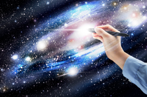 Hand painting galaxy
