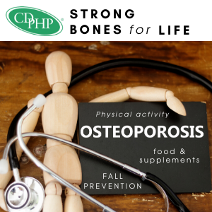 CDPHP Strong bones for life January 25th, 2pm. Please register.