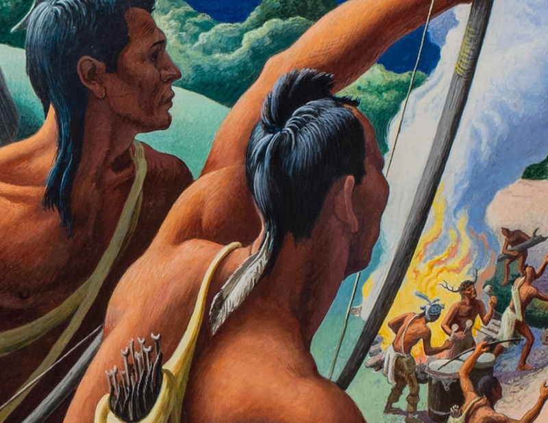 painting of indigenous people