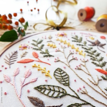 embroidery in a hoop