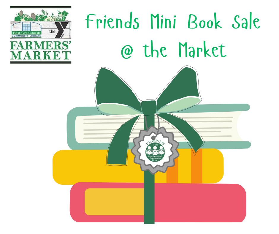 Friends mini book sale at the farmers' market