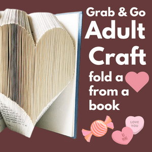 adult craft book foliding. register starting January 14
