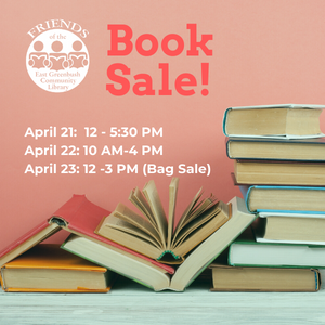 Friends Spring Book Sale! April 21st - 23rd, 2023