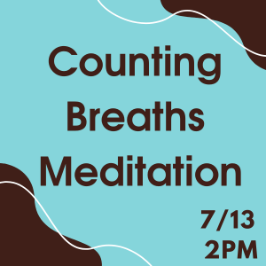 July 13 counting breaths meditation 2pm