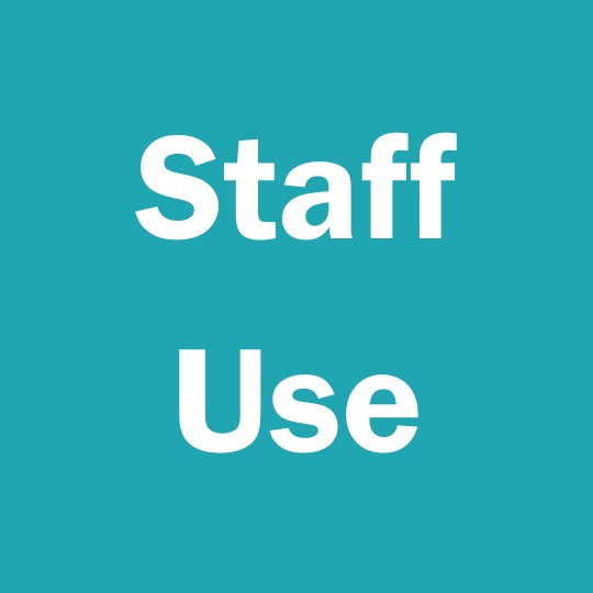 staff use