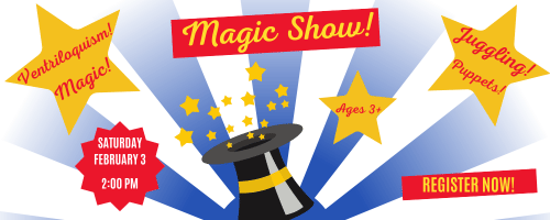 Magic show february 3rd 2 pm