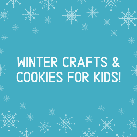 Winter crafts and cookies for kids