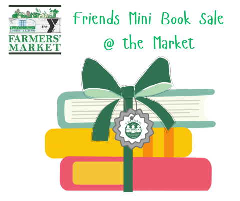 Friends mini book sale at the farmers' market