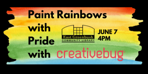 june 7 at 4pm  paint rainbows with pride