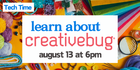 8/13 at 6pm: Learn About Creativebug