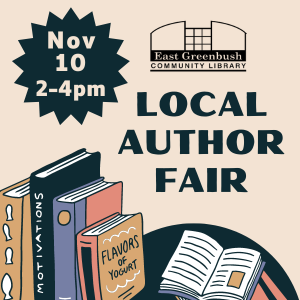 LOCAL AUTHOR FAIR NOVEMBER 10 2:00 TO 4:00PM