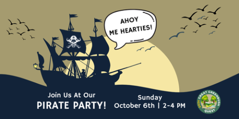 Pirate Party! Sunday, October 6th from 2-4pm. No registration Required.