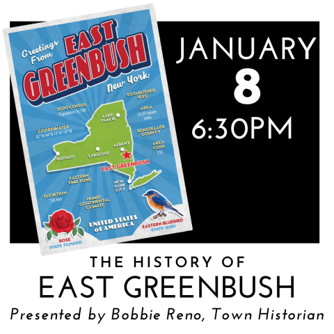 history of east greenbush january 8 at 6:30pm