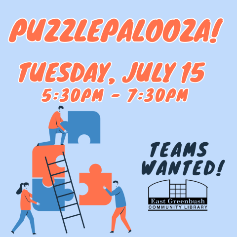 PUZZLEPALOOZA PUZZLE COMPETITION JULY 15 AT 5:30PM