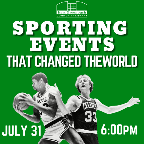 SPORTING EVENTS THAT CHANGED THE WORLD THURSDAY JULY 31 AT 6PM