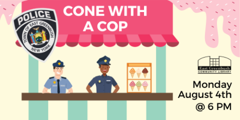Cone With A Cop, Monday, August 4th, 6pm weather permitting