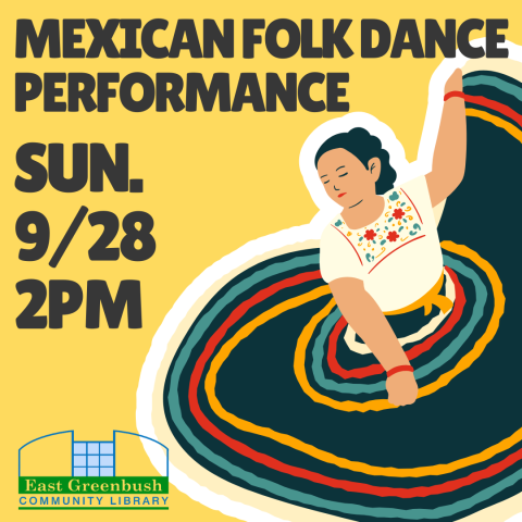 woman dancing. mexican folk dance performance sunday september 28 at 2:00pm