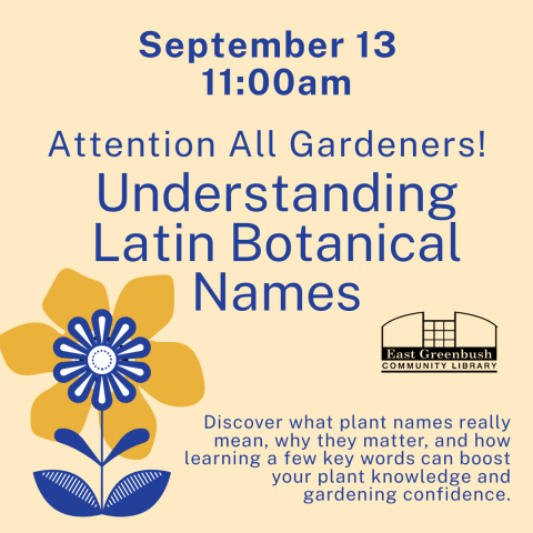 understanding latin botanical names saturday 13 at 11:00am