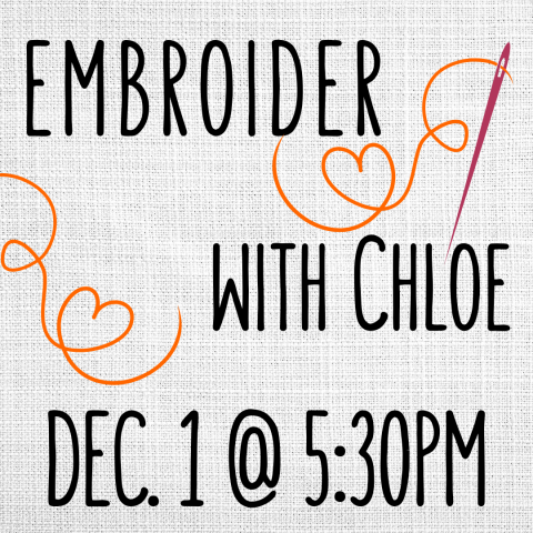 needle and orange thread