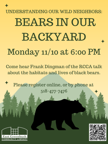 Program flyer for Bears in Our Backyard