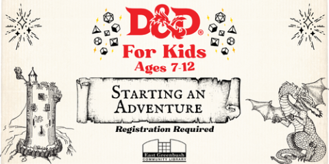 D&D For Kids Starting an Adventure graphic on parchment background