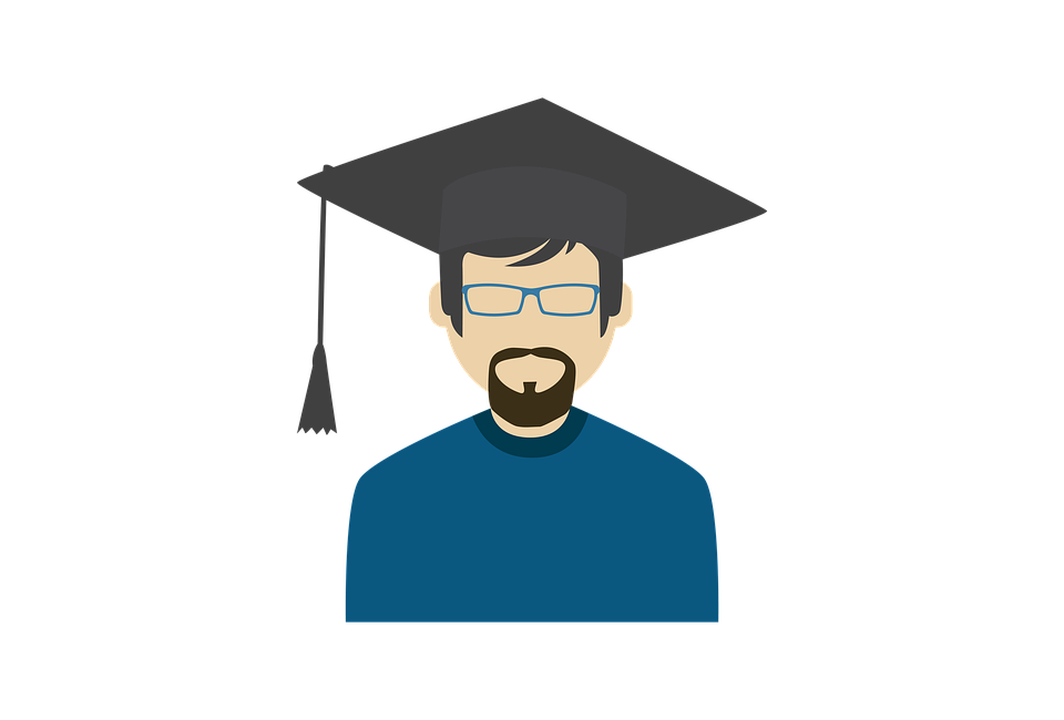 Grad dude illustration