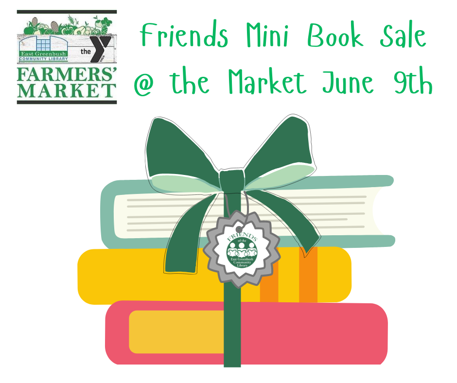 Friends mini book sale at the farmers' market