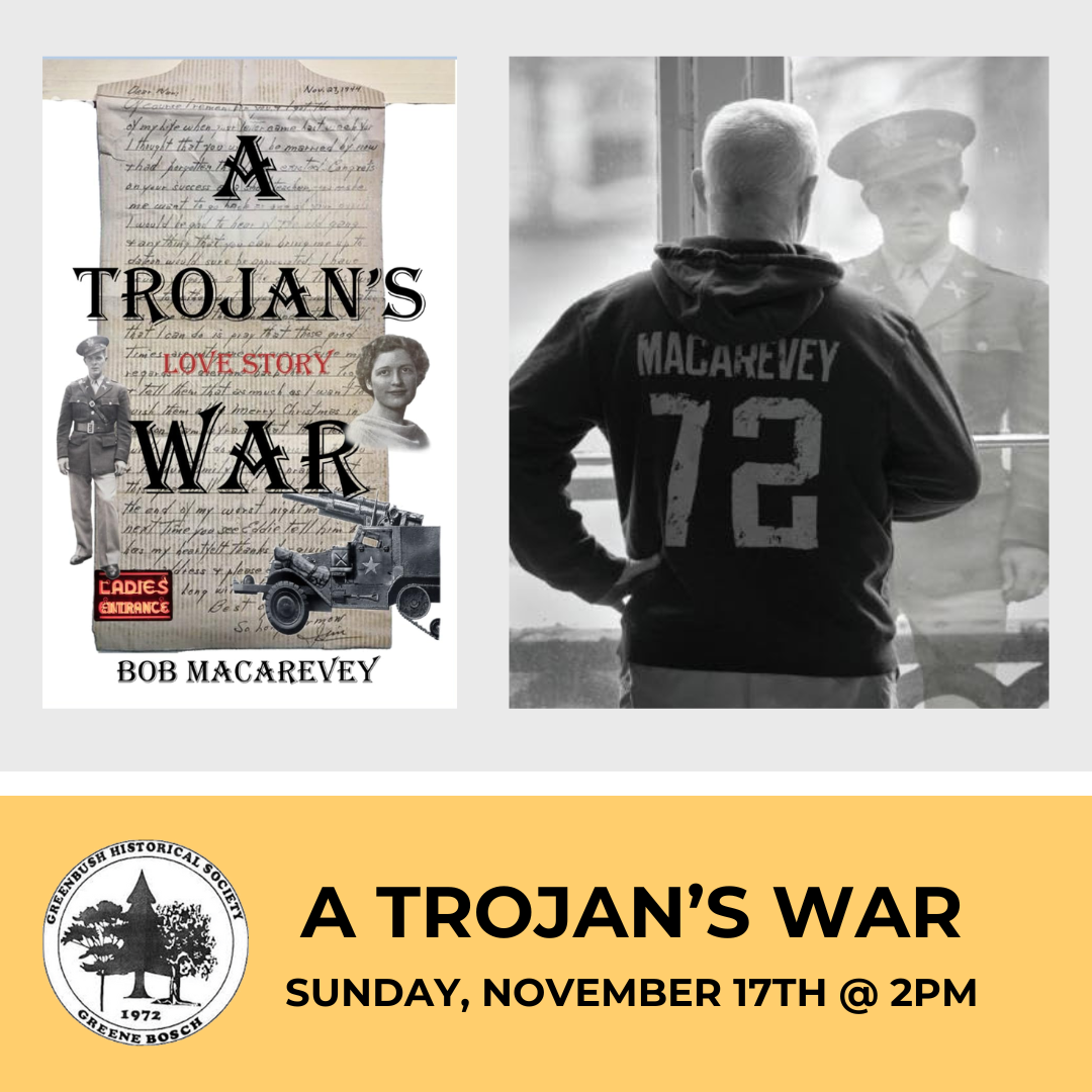 Historical Society: A Trojan's War. November 17th, 2pm. Register.