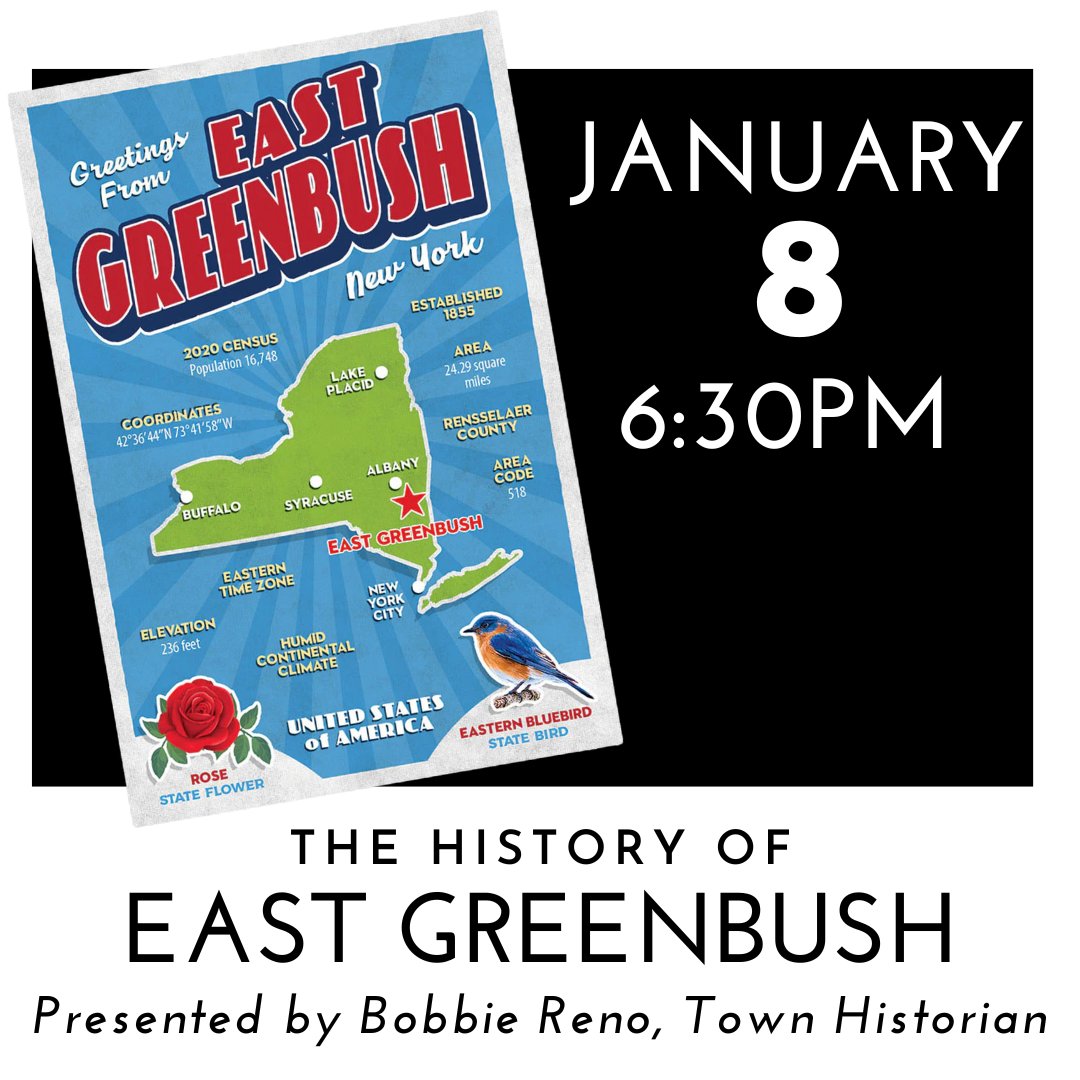 history of east greenbush january 8 at 6:30pm