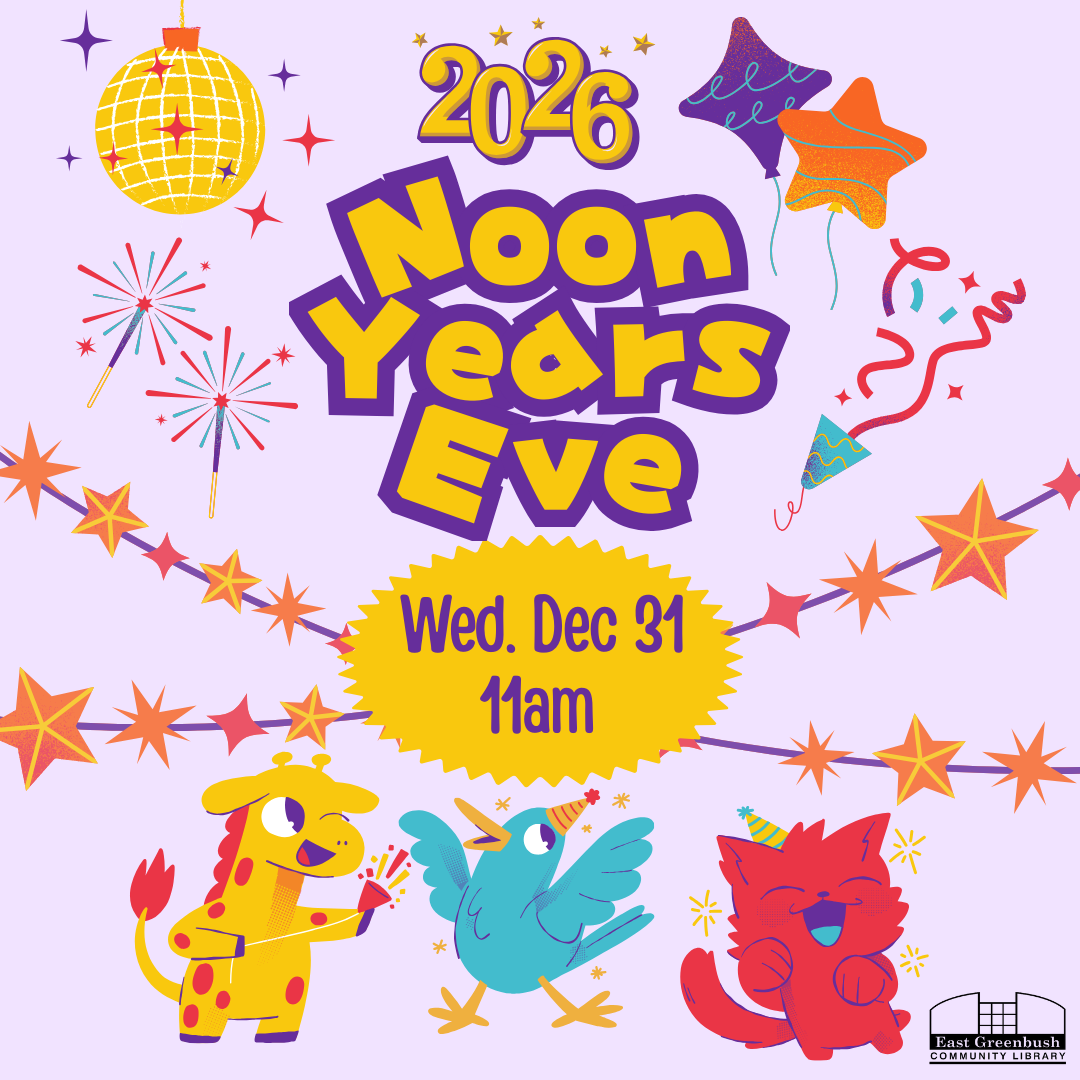 Noon Years Eve party graphic.